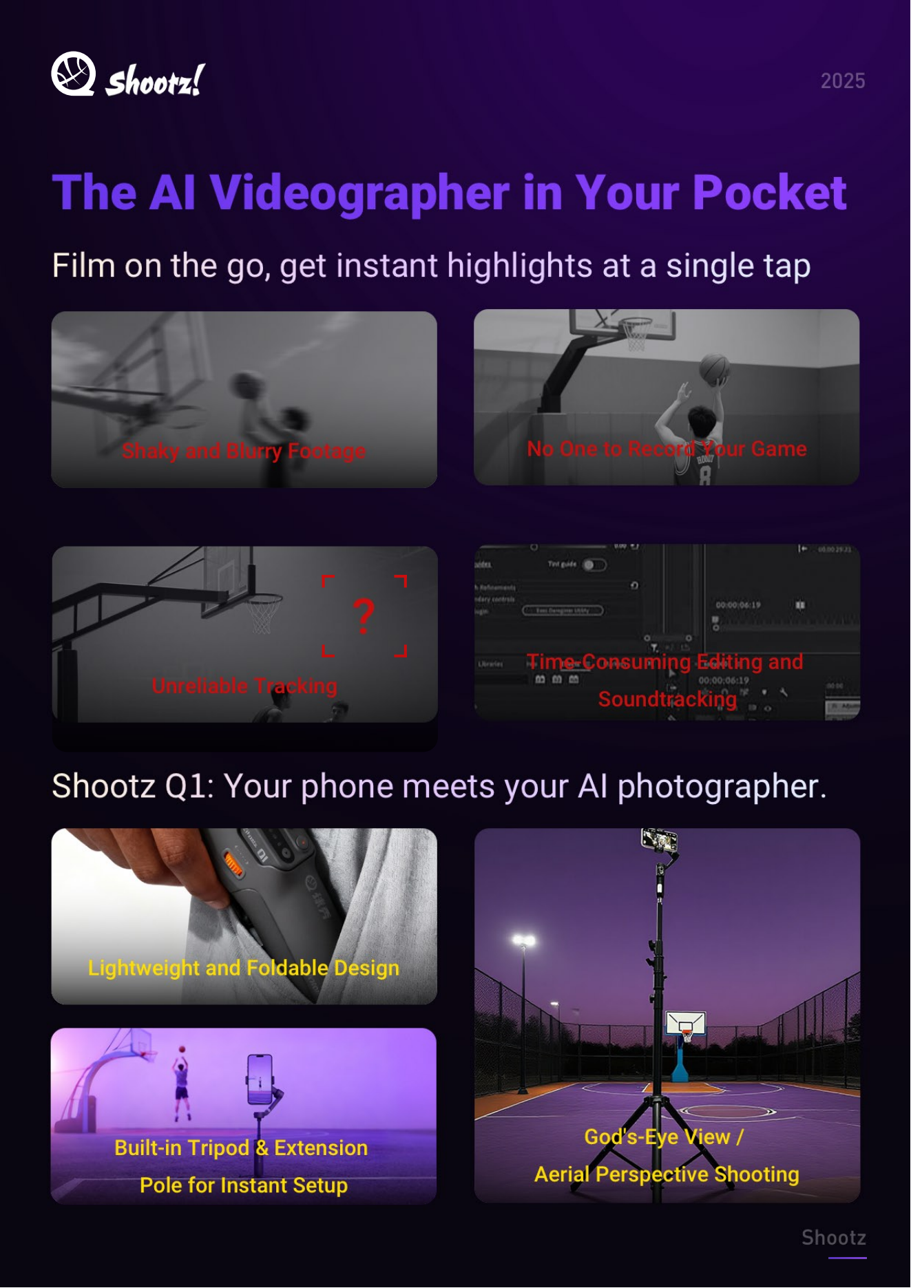 ShootzQ1 intelligent gimbal