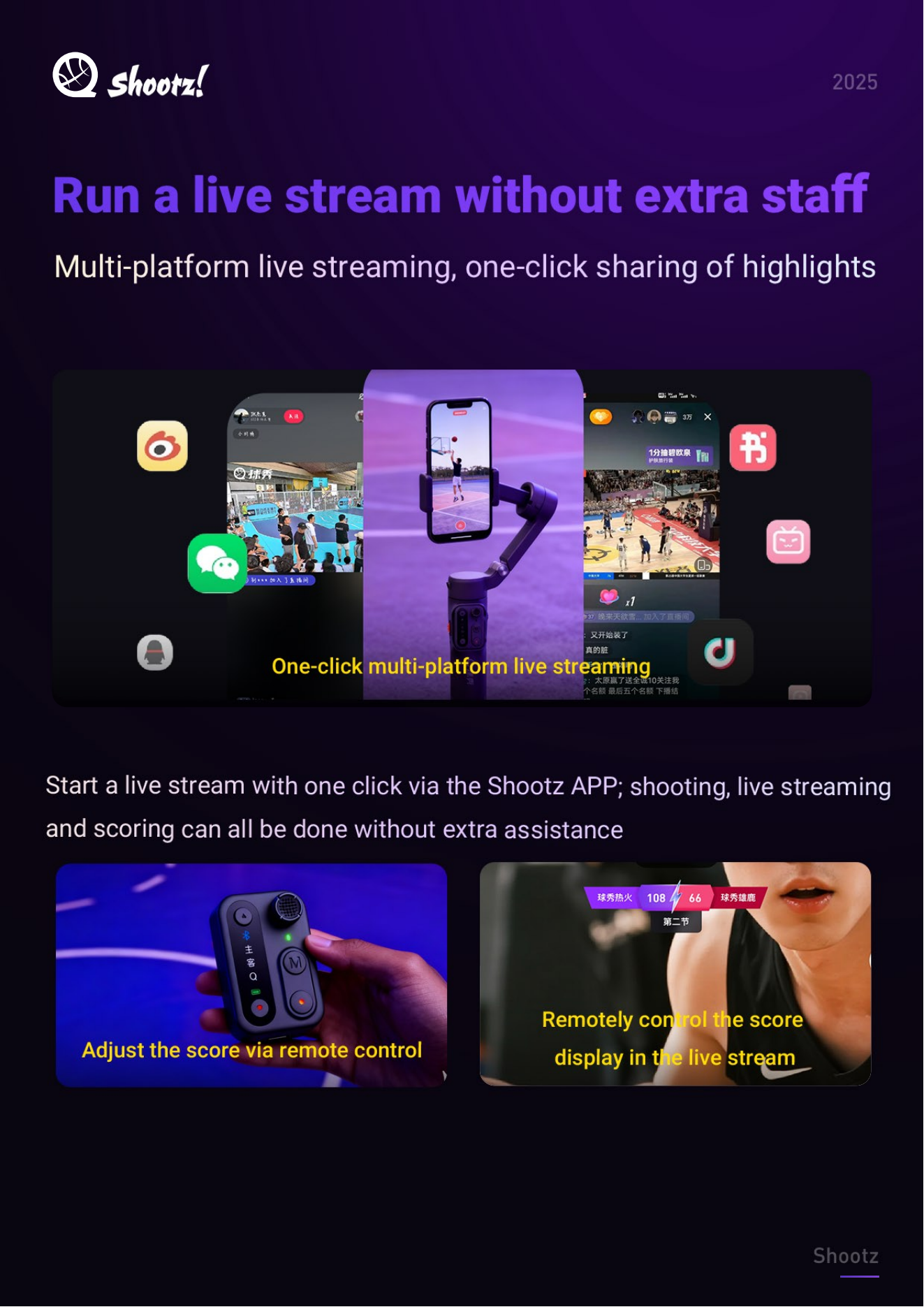 ShootzQ1 intelligent gimbal